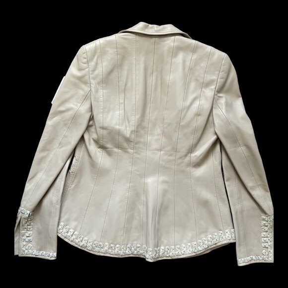 Pre-loved Escada women's leather jacket - Picture 2 of 5